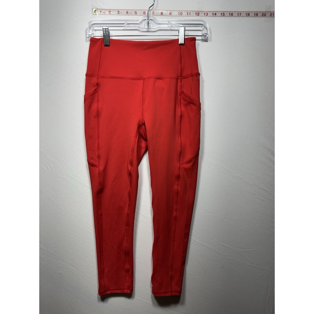 Womens Spyder Active Leggings, Red, Size Small